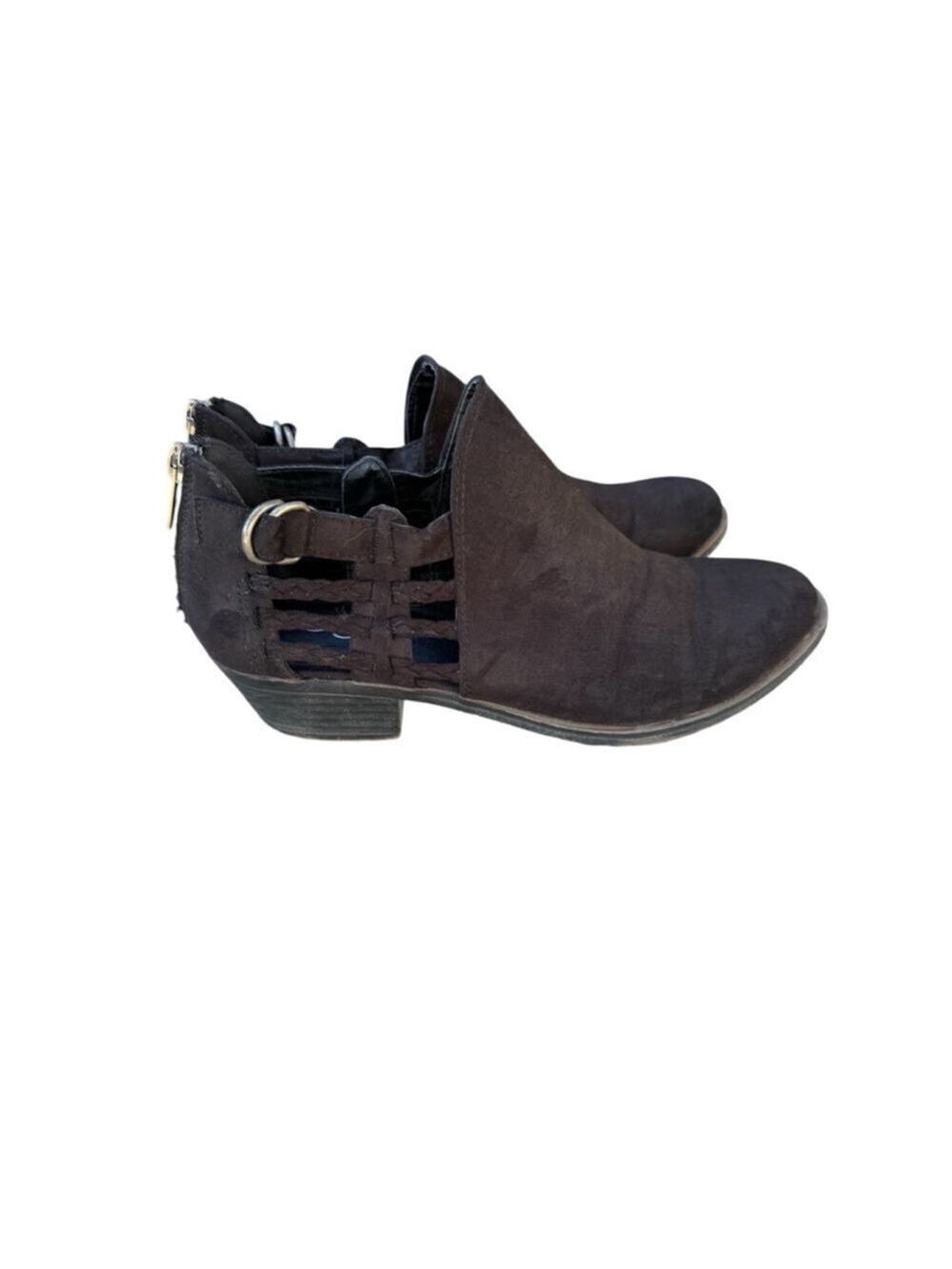 Women's Sugar Black Ankle Boots Size 7.5